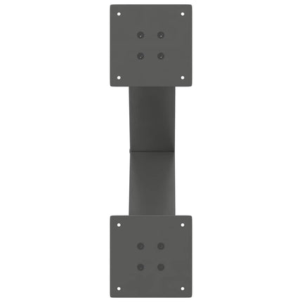 Soffbordsben X-formade 2 st antracit 60x(42-43) cm stål
