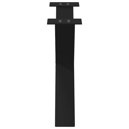 Soffbordsben X-formade 2 st svarta 70x(42-43) cm stål