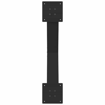 Soffbordsben X-formade 2 st svarta 70x(42-43) cm stål
