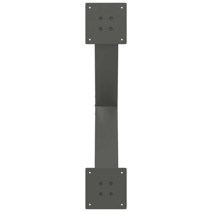Soffbordsben X-formade 2 st antracit 70x(42-43) cm stål