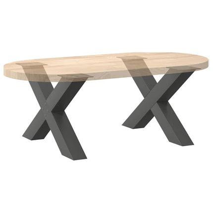 Soffbordsben X-formade 2 st antracit 70x(42-43) cm stål