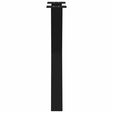 Matbordsben X-formade 2 st svarta 50x(72-73) cm stål