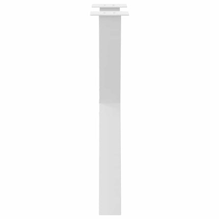Matbordsben X-formade 2 st vita 50x(72-73) cm stål