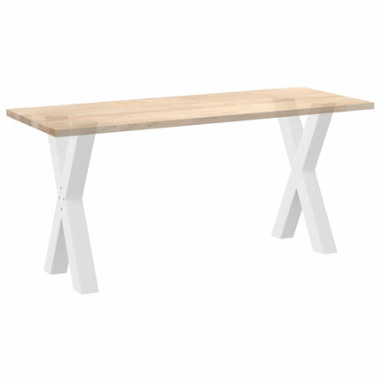 Matbordsben X-formade 2 st vita 50x(72-73) cm stål