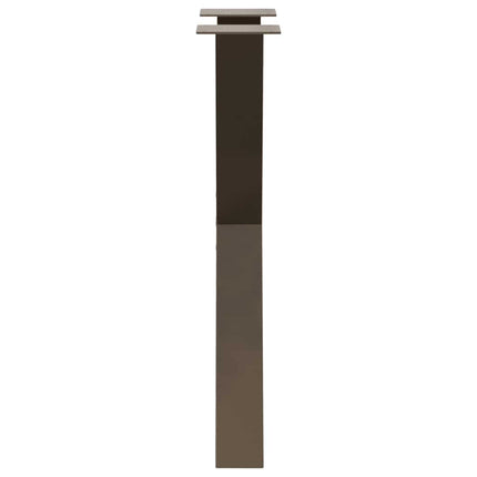 Matbordsben X-formade 2 st naturstål 50x(72-73) cm stål