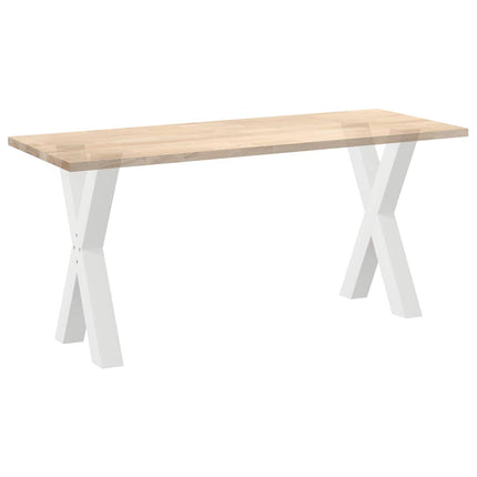 Matbordsben X-formade 2 st vita 60x(72-73) cm stål