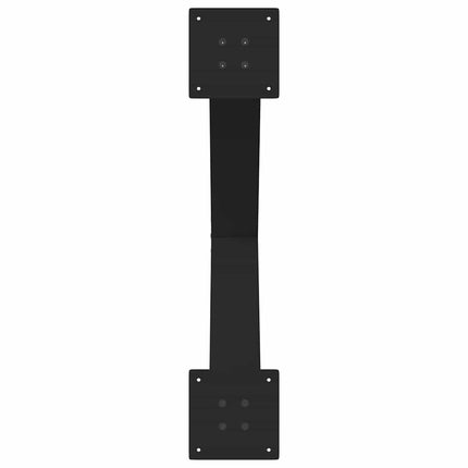 Matbordsben X-formade 2 st svarta 70x(72-73) cm stål