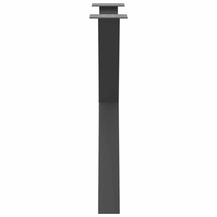 Matbordsben X-formade 2 st antracit 70x(72-73) cm stål