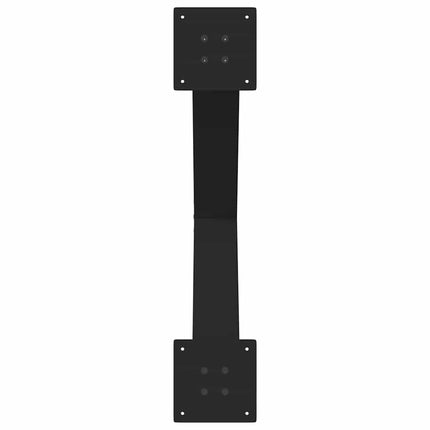 Matbordsben X-formade 3 st svarta 70x(72-73) cm stål
