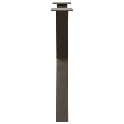 Matbordsben X-formade 3 st naturstål 70x(72-73) cm stål