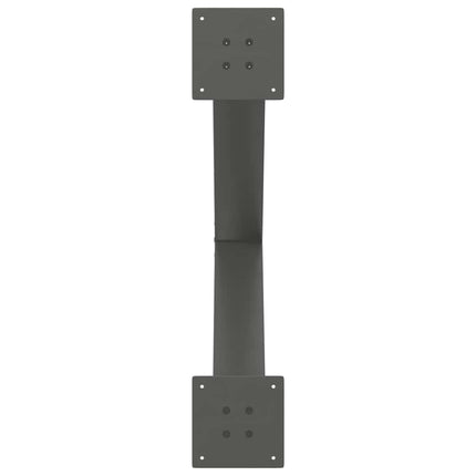 Matbordsben X-formade 3 st antracit 80x(72-73) cm stål