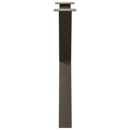 Matbordsben X-formade 3 st naturstål 80x(72-73) cm stål