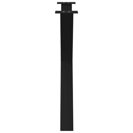 Matbordsben X-formade 3 st svarta 90x(72-73) cm stål