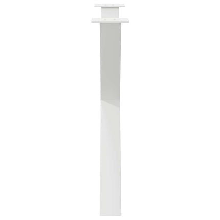 Matbordsben X-formade 3 st vita 90x(72-73) cm stål
