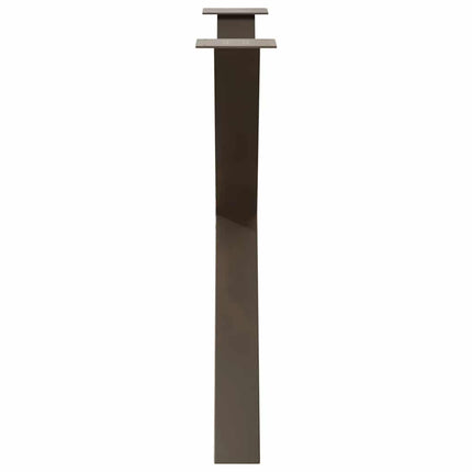 Matbordsben X-formade 3 st naturstål 90x(72-73) cm stål