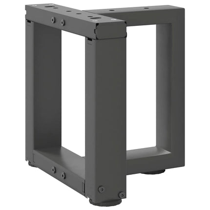 Soffbordsben T-formade 2 st antracit 30x25x(30-31) cm stål