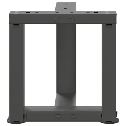 Soffbordsben T-formade 2 st antracit 30x25x(30-31) cm stål