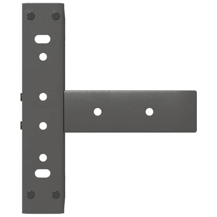 Soffbordsben T-formade 2 st antracit 30x25x(30-31) cm stål