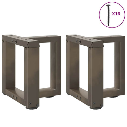Soffbordsben T-formade 2 st svarta 30x25x(30-31) cm stål