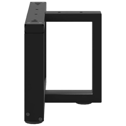 Soffbordsben T-formade 2 st svarta 40x25x(30-31) cm stål