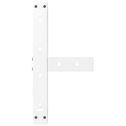 Soffbordsben T-formade 2 st vita 40x25x(30-31) cm stål