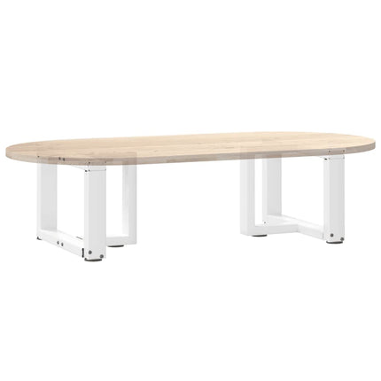 Soffbordsben T-formade 2 st vita 40x25x(30-31) cm stål