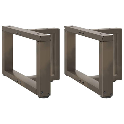 Soffbordsben T-formade 2 st svarta 40x25x(30-31) cm stål