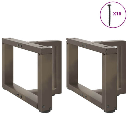 Soffbordsben T-formade 2 st svarta 40x25x(30-31) cm stål