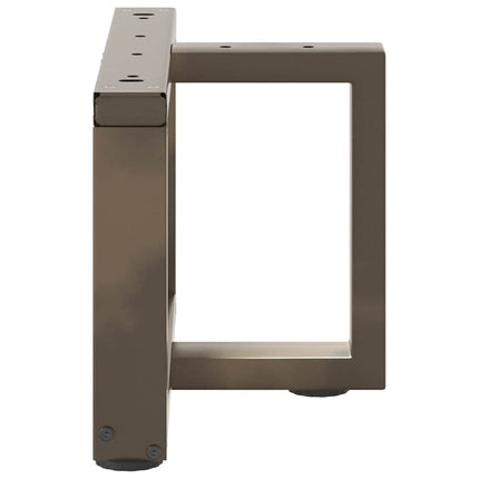 Soffbordsben T-formade 2 st svarta 40x25x(30-31) cm stål