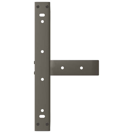 Soffbordsben T-formade 2 st svarta 40x25x(30-31) cm stål