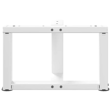 Soffbordsben T-formade 2 st vita 50x25x(30-31) cm stål
