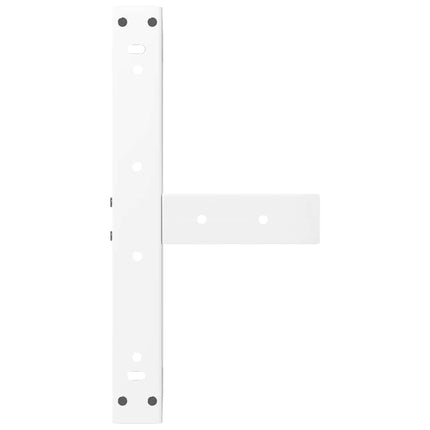 Soffbordsben T-formade 2 st vita 50x25x(30-31) cm stål