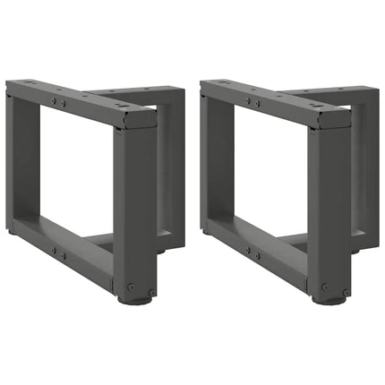 Soffbordsben T-formade 2 st antracit 50x25x(30-31) cm stål
