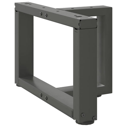 Soffbordsben T-formade 2 st antracit 50x25x(30-31) cm stål