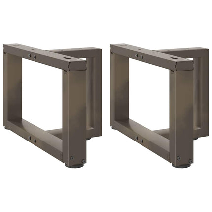 Soffbordsben T-formade 2 st svarta 50x25x(30-31) cm stål