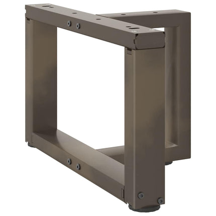 Soffbordsben T-formade 2 st svarta 50x25x(30-31) cm stål