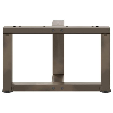 Soffbordsben T-formade 2 st svarta 50x25x(30-31) cm stål
