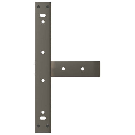 Soffbordsben T-formade 2 st svarta 50x25x(30-31) cm stål