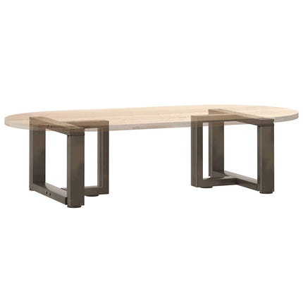 Soffbordsben T-formade 2 st svarta 50x25x(30-31) cm stål