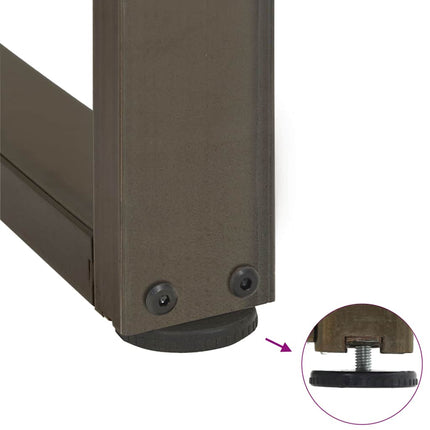 Soffbordsben T-formade 2 st svarta 50x25x(30-31) cm stål