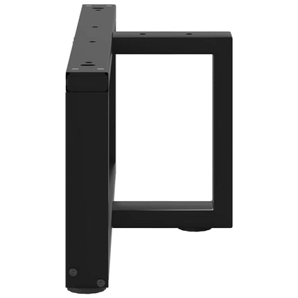Soffbordsben T-formade 2 st svarta 60x25x(30-31) cm stål
