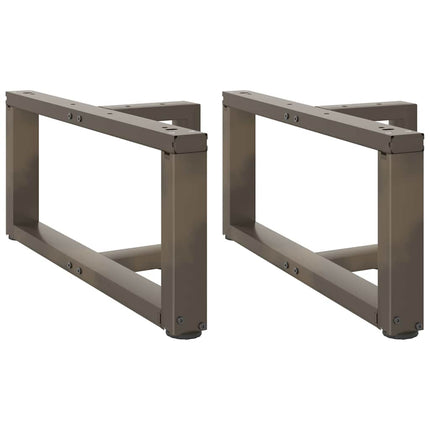 Soffbordsben T-formade 2 st svarta 60x25x(30-31) cm stål