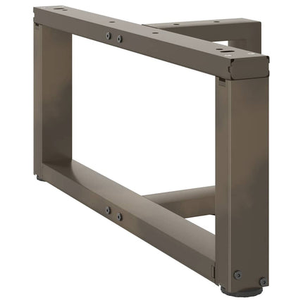 Soffbordsben T-formade 2 st svarta 60x25x(30-31) cm stål