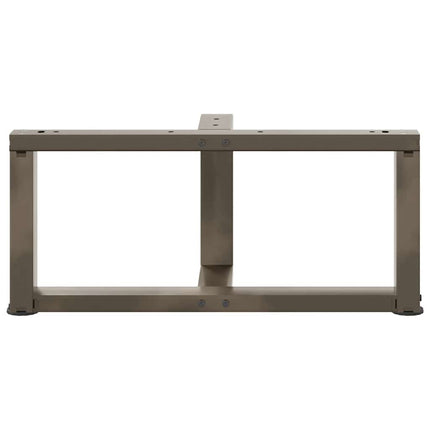 Soffbordsben T-formade 2 st svarta 60x25x(30-31) cm stål