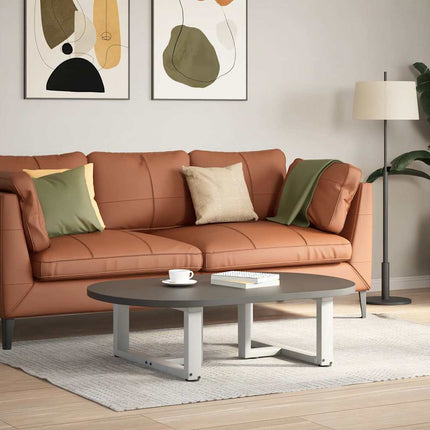 Soffbordsben T-formade 2 st vita 70x25x(30-31) cm stål