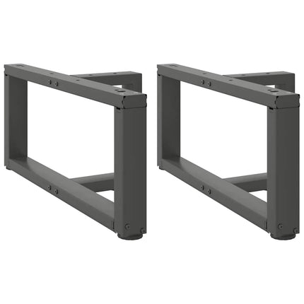 Soffbordsben T-formade 2 st antracit 70x25x(30-31) cm stål
