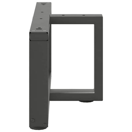 Soffbordsben T-formade 2 st antracit 70x25x(30-31) cm stål