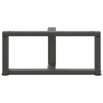 Soffbordsben T-formade 2 st antracit 70x25x(30-31) cm stål