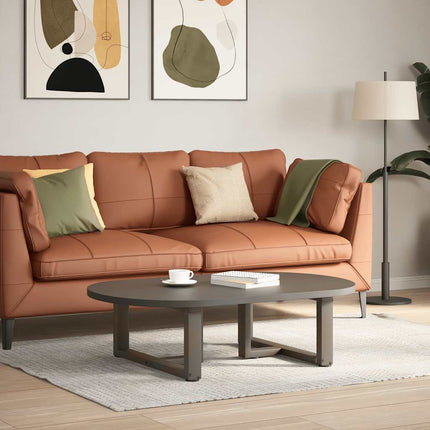 Soffbordsben T-formade 2 st svarta 70x25x(30-31) cm stål