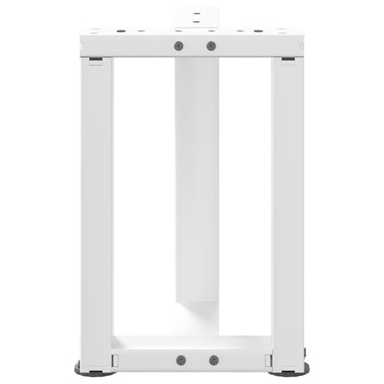 Soffbordsben T-formade 2 st vita 28x25x(42-43) cm stål